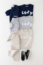 The COZY Little Lounger Tracksuit Marl Grey